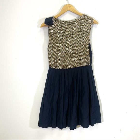 3.1 PHILLIP LIM Silk Mid-length Dress In Navy size 6 - Picture 2 of 4